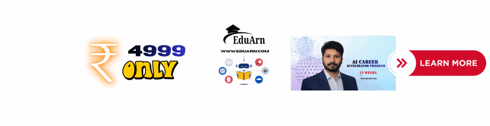 Best AI Online Training Course in India - 12 Week AI Training by Eduarn for ₹4,999